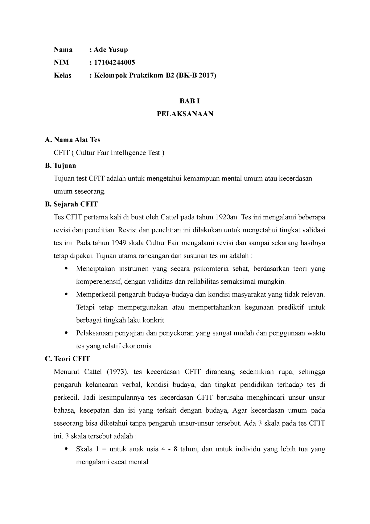 Artikel Tentang CFIT - Nama : Ade Yusup NIM : 17104244005 Kelas ...