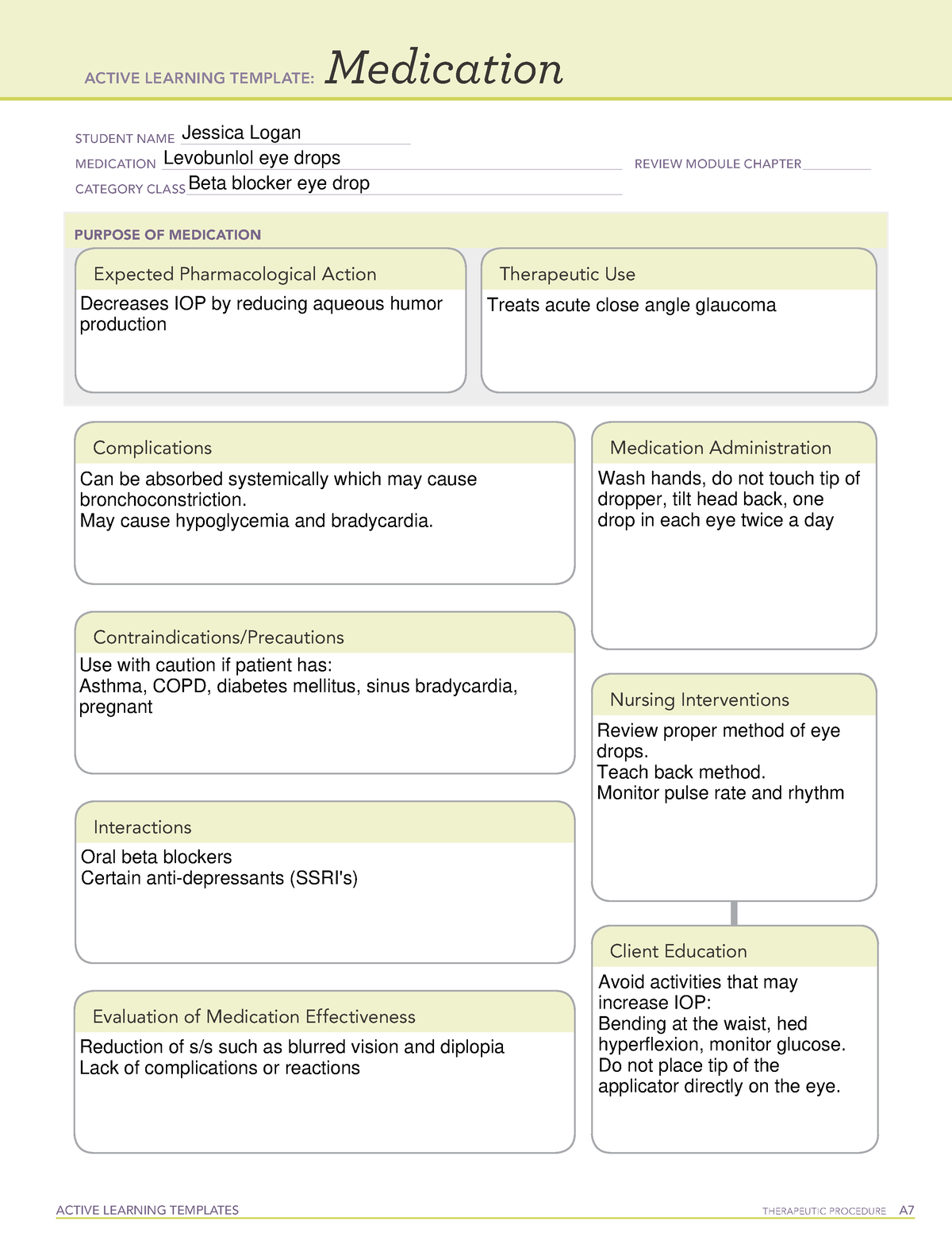 Levobunol eye drops - ALT medication card - ACTIVE LEARNING TEMPLATES ...