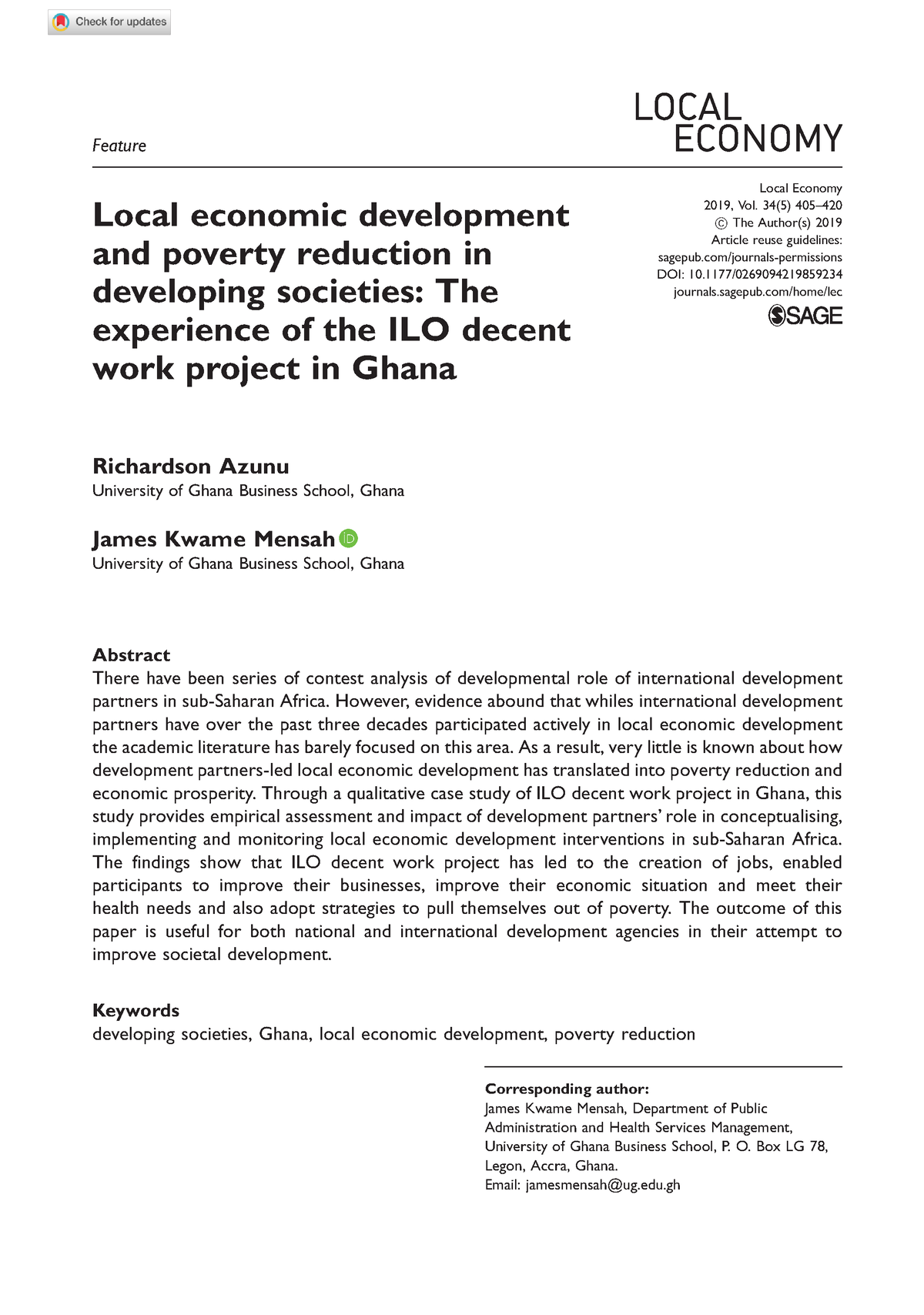 thesis on local economic development pdf