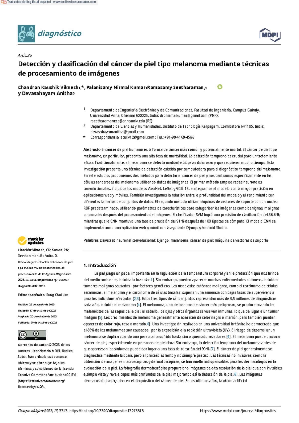 Detection and Classification of Melanoma Skin Cancer Using Image ...