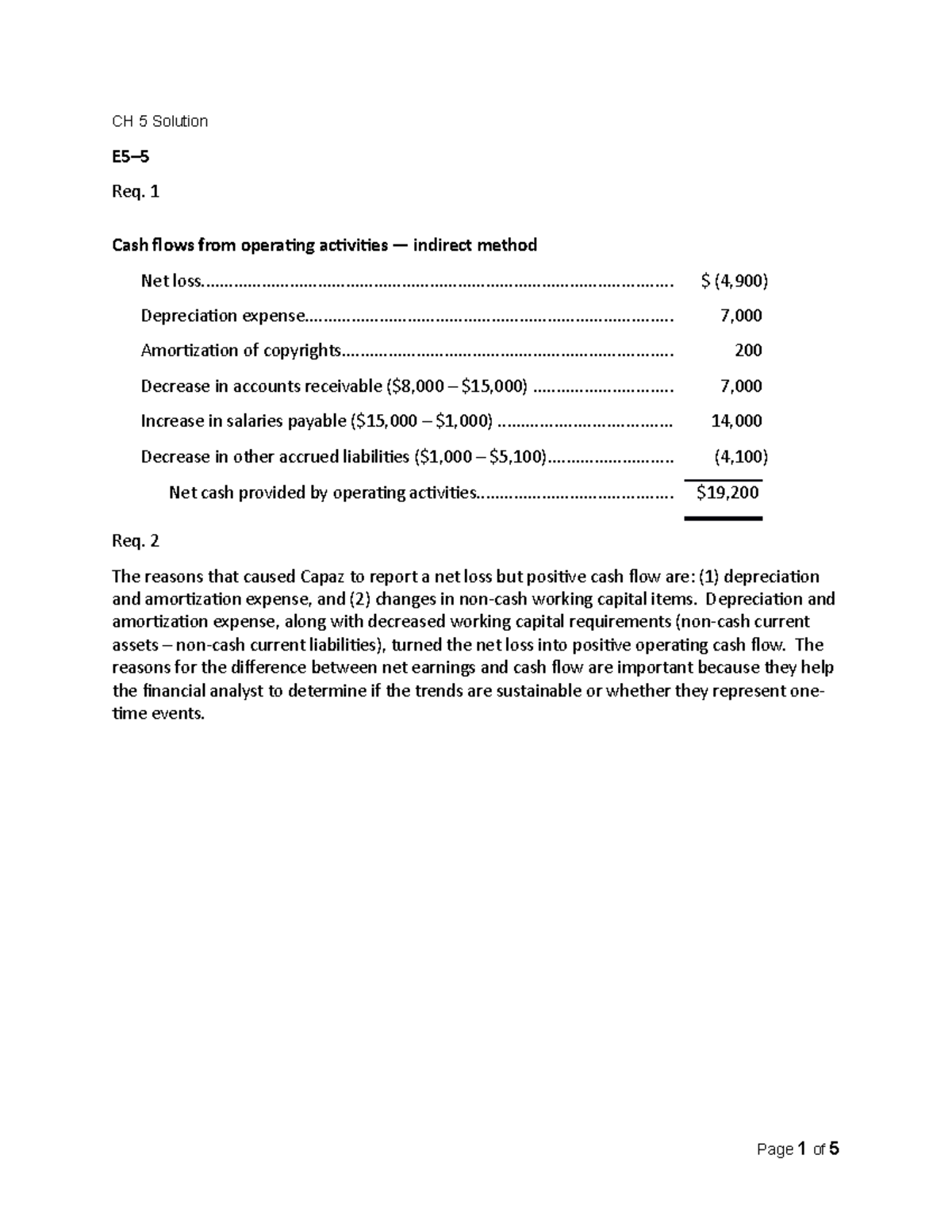 wlu-week-11-solution-ch-5-solution-e5-req-1-cash-flows-from