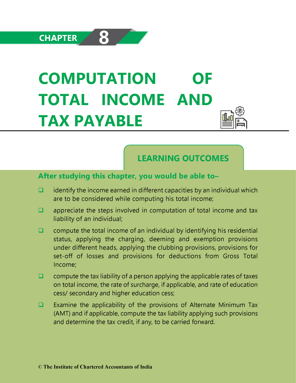 Computation Of Total Income And Tax Payable - LEARNING OUTCOMES ...