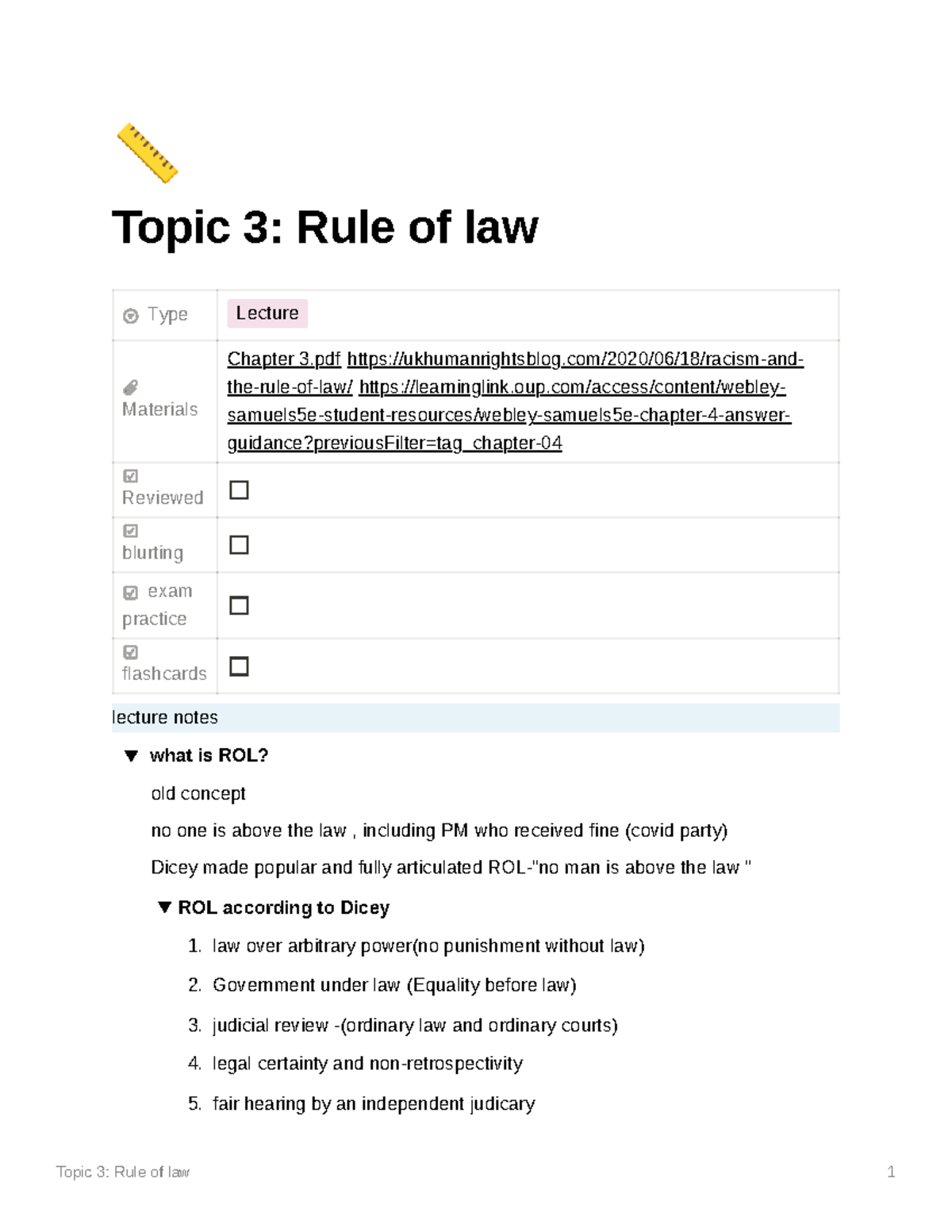 3f3cda5e-9cf2-43d0-8579-c6a196cb848f Topic 3 Rule of law - 📏 Topic 3 ...