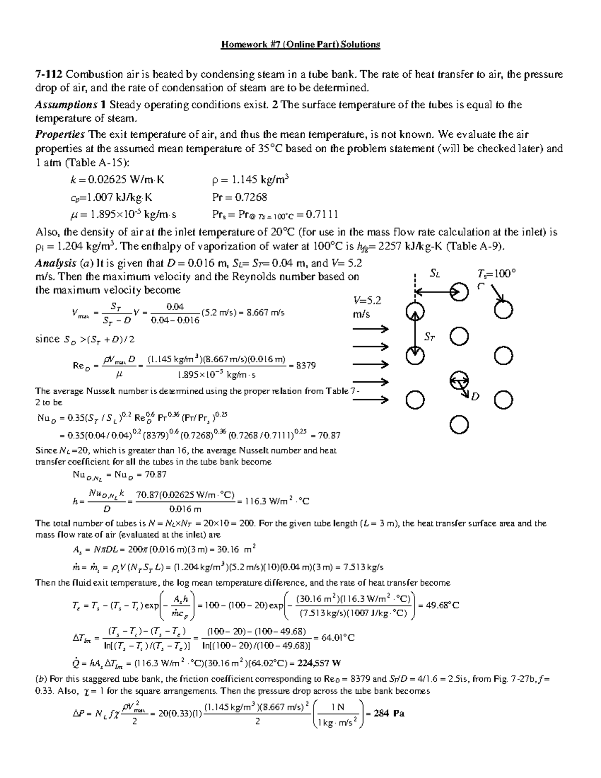 Homework #7 (Online Part) Solutions - Homework #7 (Online Part ...