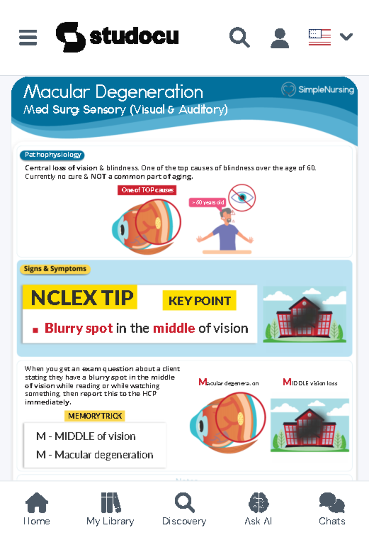 5. Macular Degeneration - Macular Degeneration Notes Central loss of ...