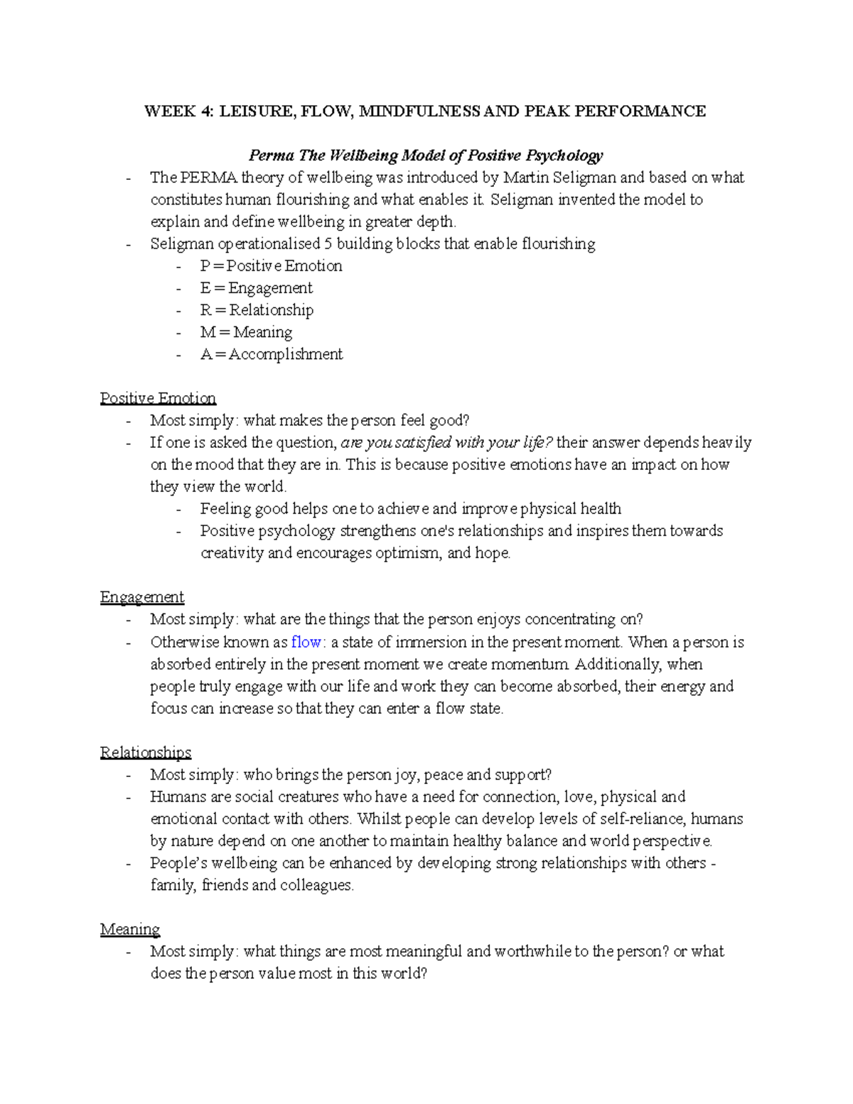 A closer look at Mindfulness For Peak Performance