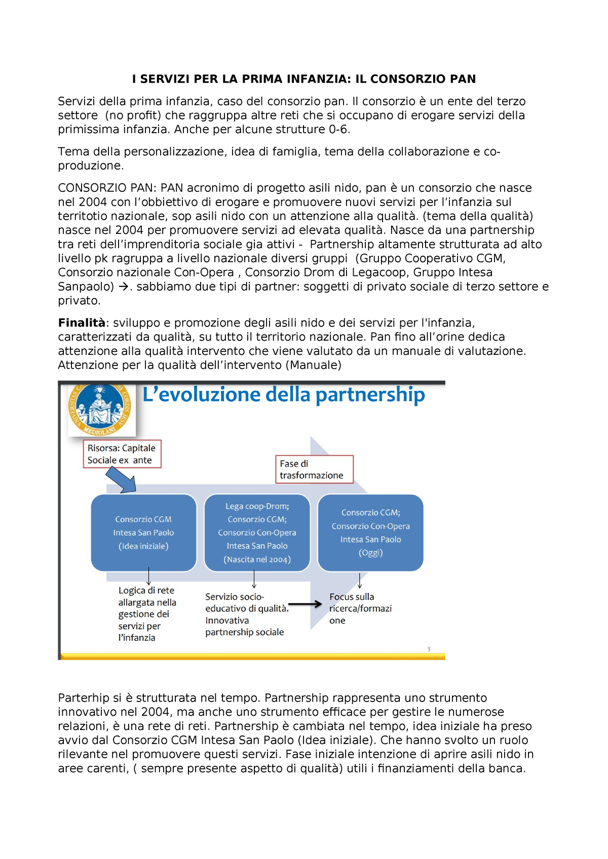 Consorzio PAN - I SERVIZI PER LA PRIMA INFANZIA: IL CONSORZIO PAN ...