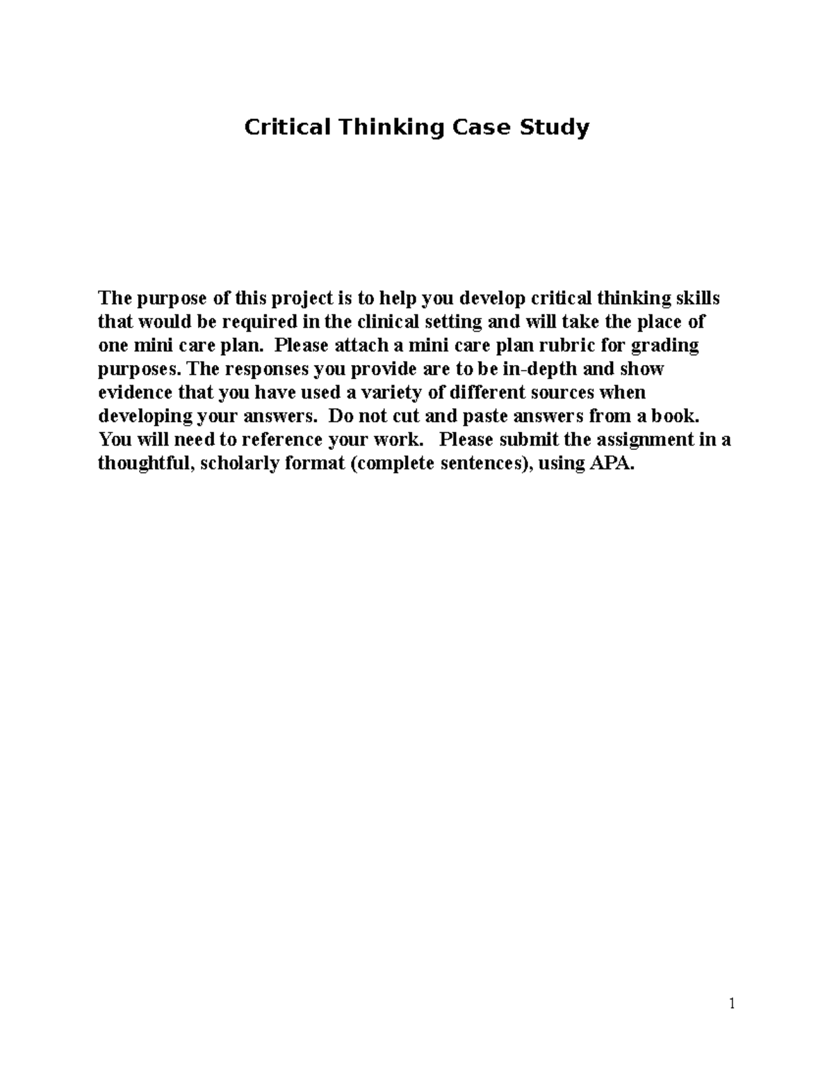 case study in critical thinking popsons dilemma