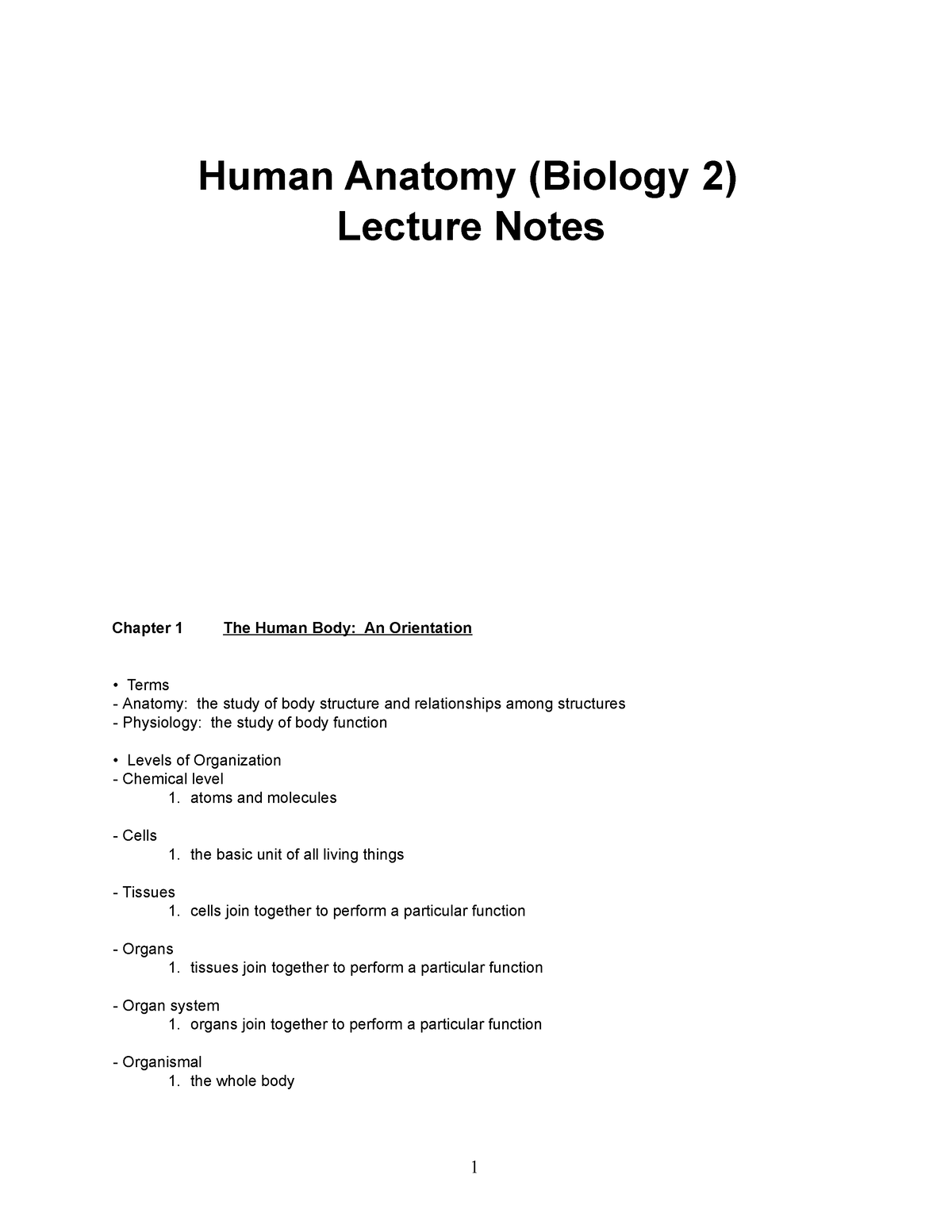 Human-Anatomy - Important For Human Biology - Human Anatomy (Biology 2 ...