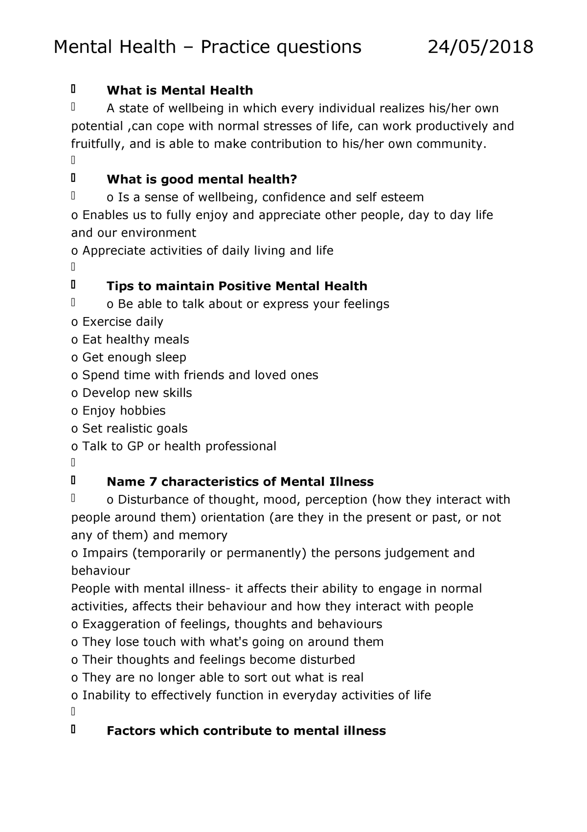research questions for mental health