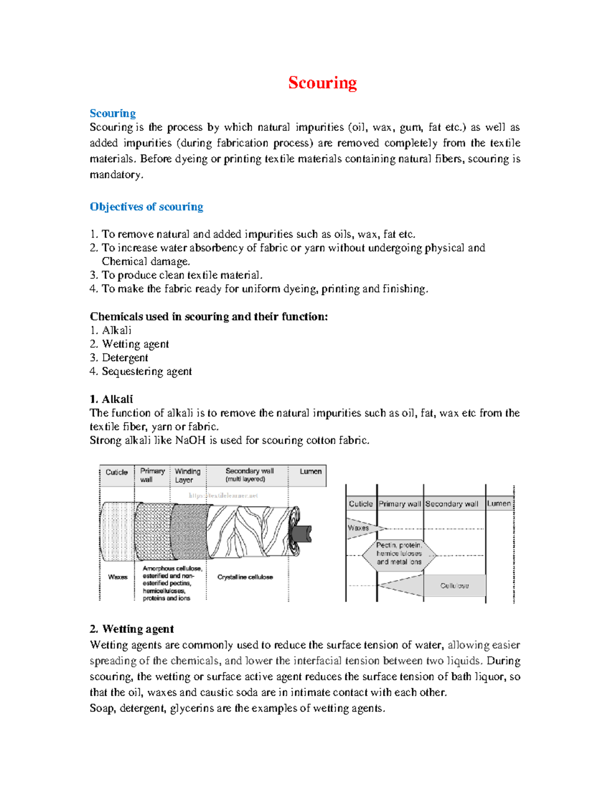 Scouring 1 - Gine notes - Scouring Scouring Scouring is the process by ...