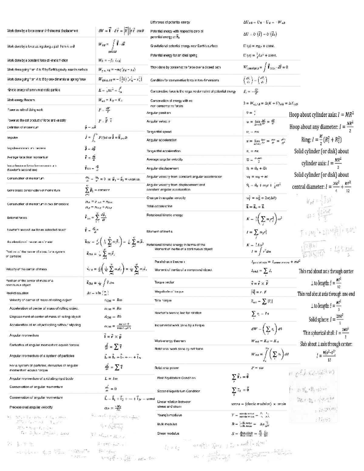 Physics ch7-12 study guide -2 - Phys 20700 - Studocu