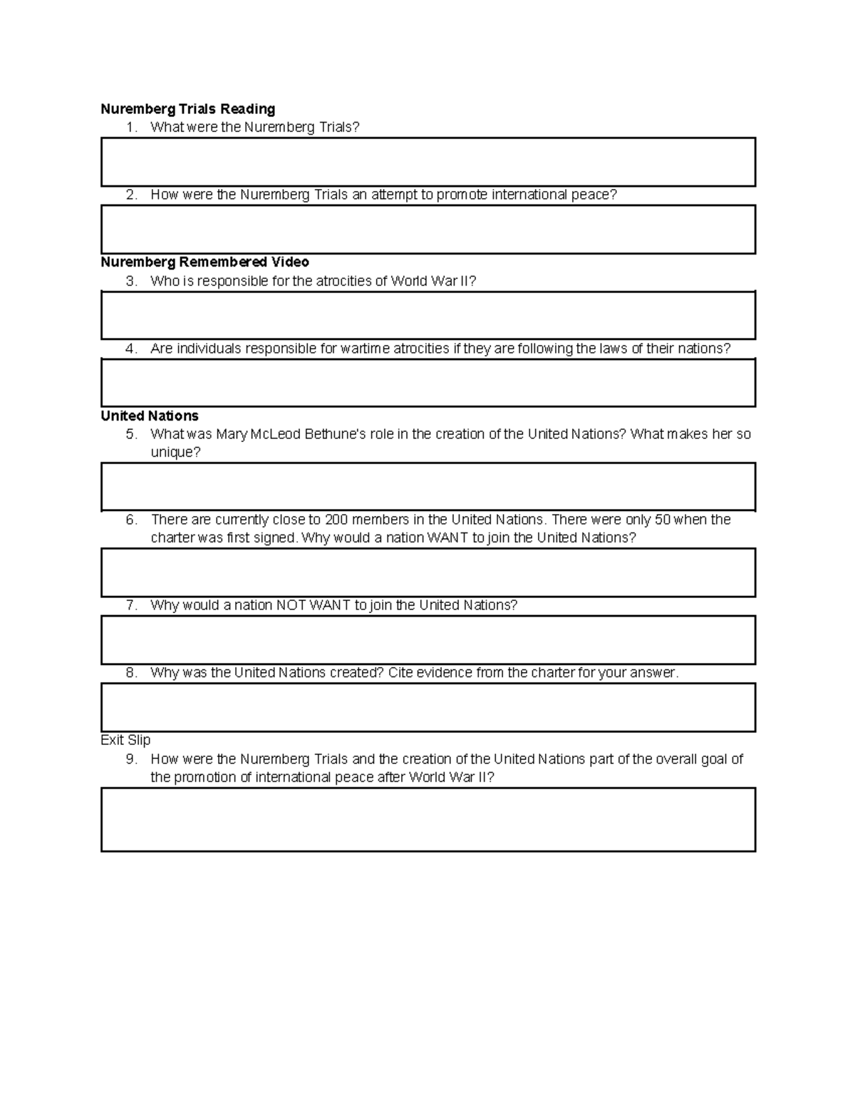 Nuremberg Trials - What were the Nuremberg Trials? 2. How were the