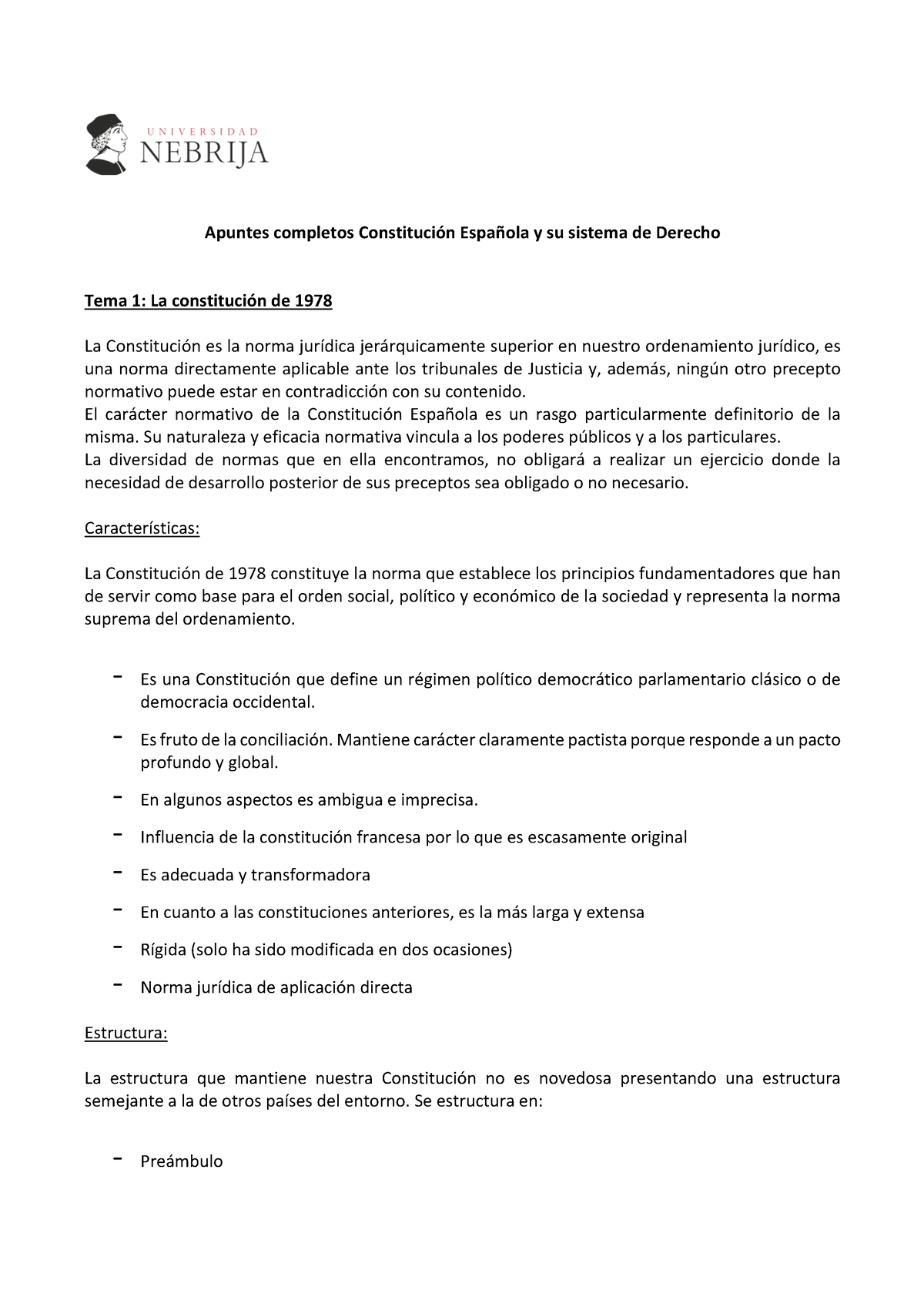 Apuntes Examen Final Constitución - Apuntes Completos C Onstitución ...