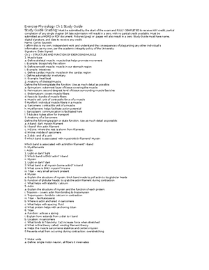Ex Phys Exam 4 Ch 8 Study Guide - Exercise Physiology Exam 4 Study ...