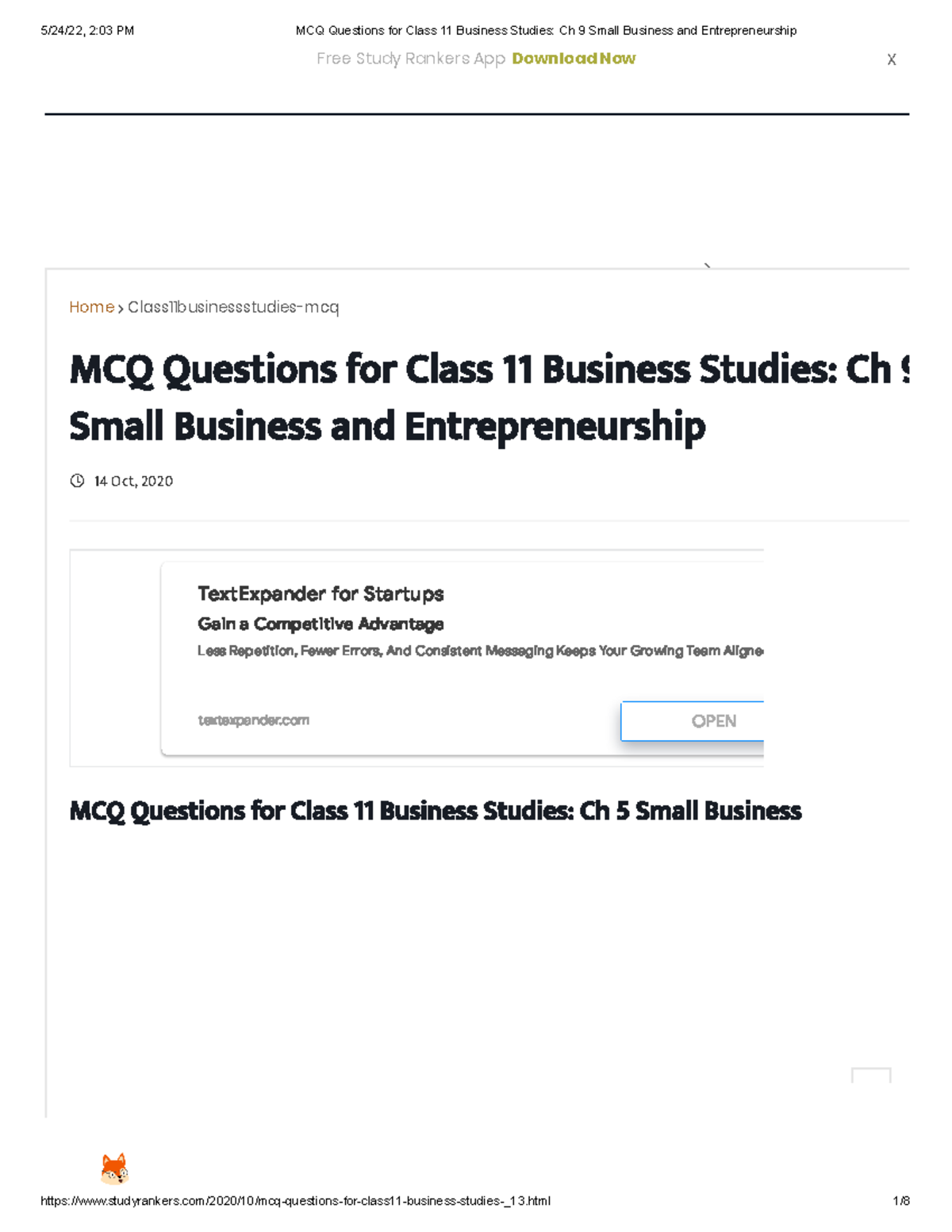 mcq-questions-for-class-11-business-studies-ch-9-small-business-and