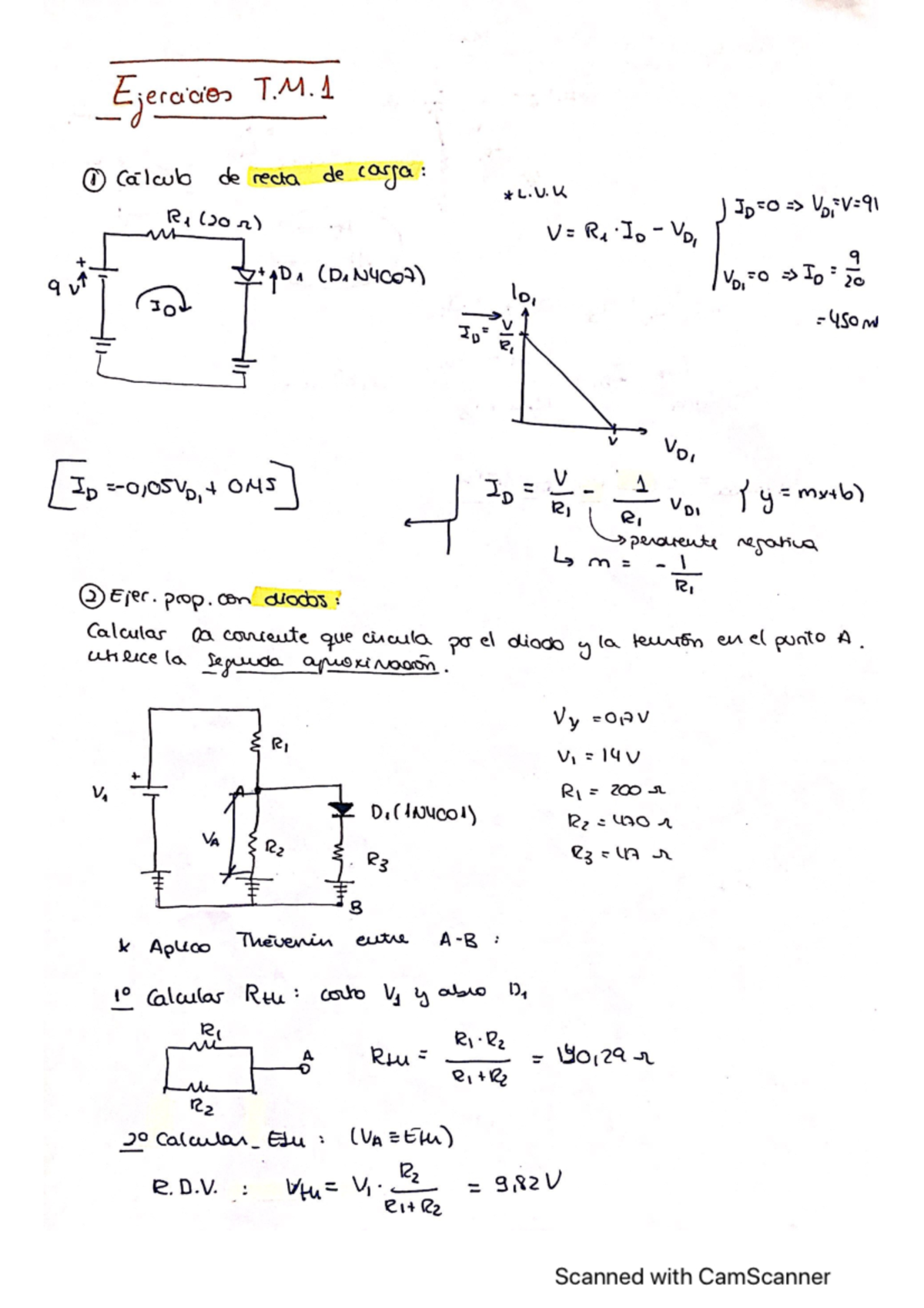 Ejercicios Resueltos Tema 1 Fundamentos - Fundamentos De Electrónica ...