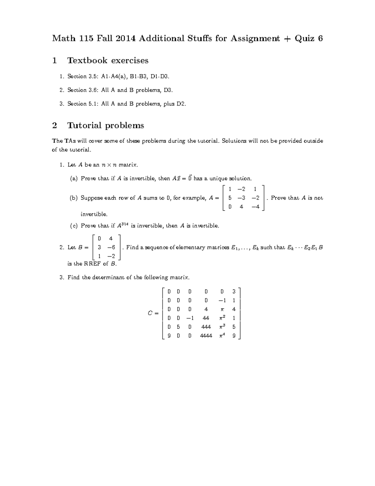 MATH115 F14 prac6 - Study reference - Math 115 Fall 2014 Additional ...