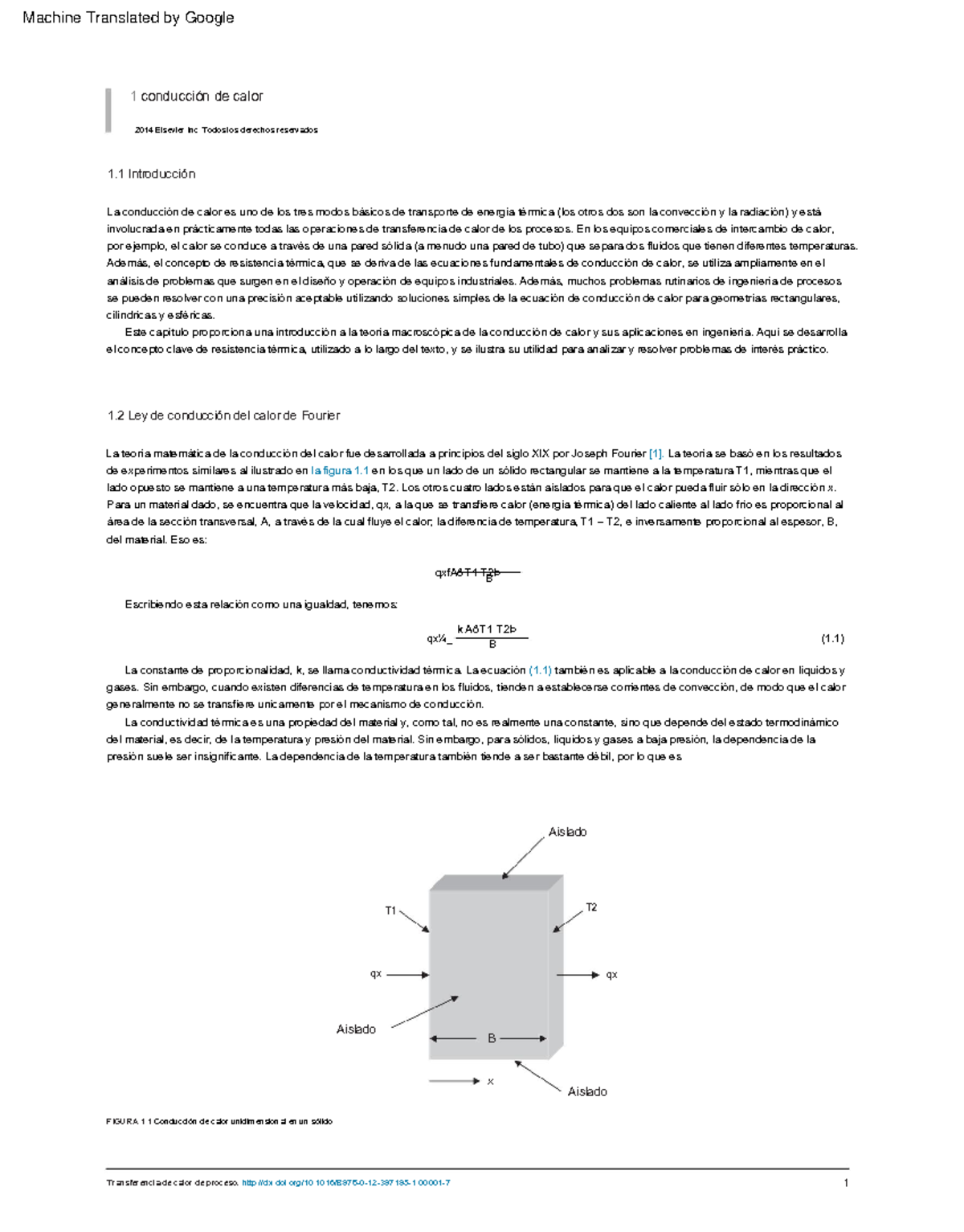 Capitulo 1 libro Serth - 1 conducción de calor Transferencia de calor ...