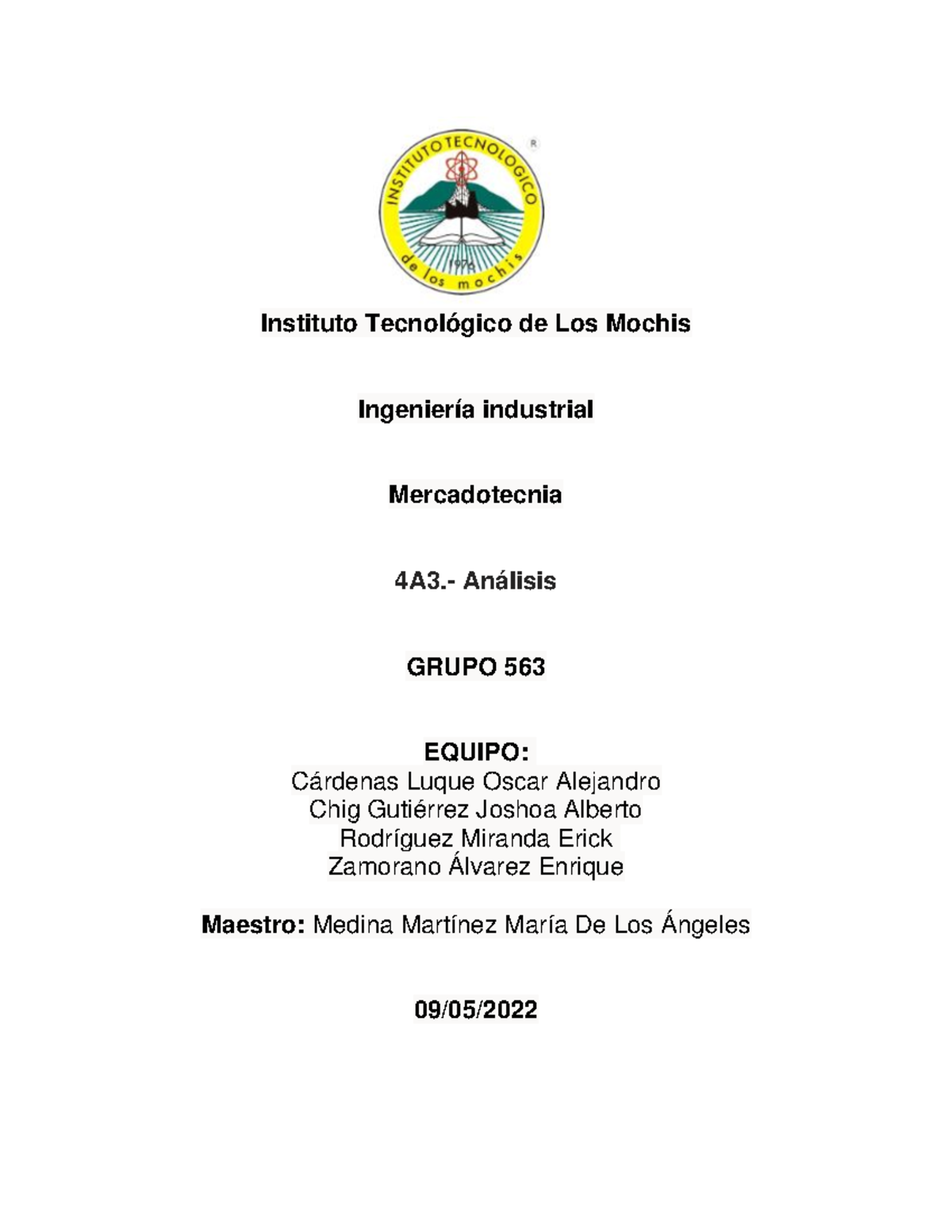 4A3.- Análisis ciclod de vida - Instituto Tecnológico de Los Mochis ...