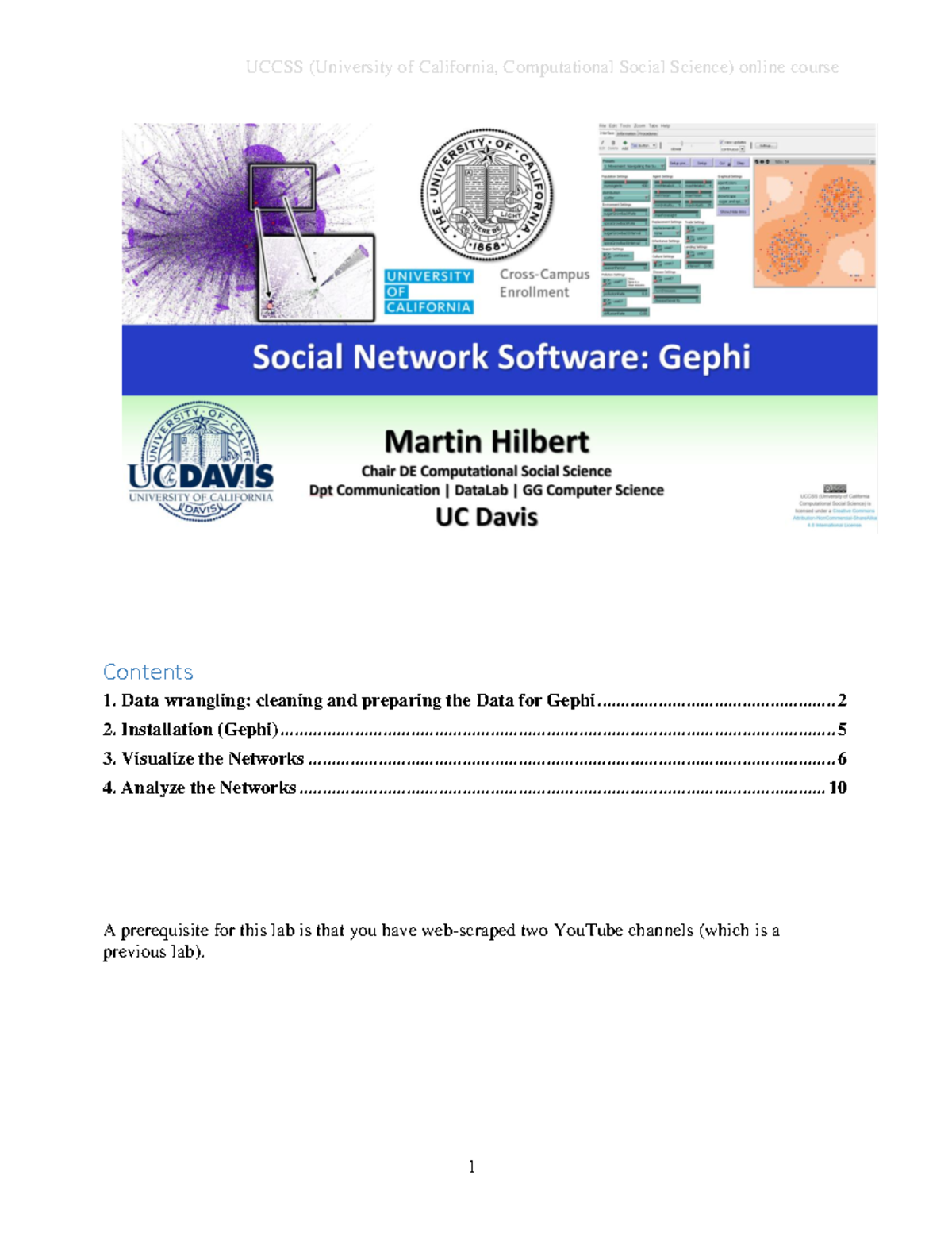 Uccss Lab SNA - Contents Data wrangling: cleaning and preparing the ...