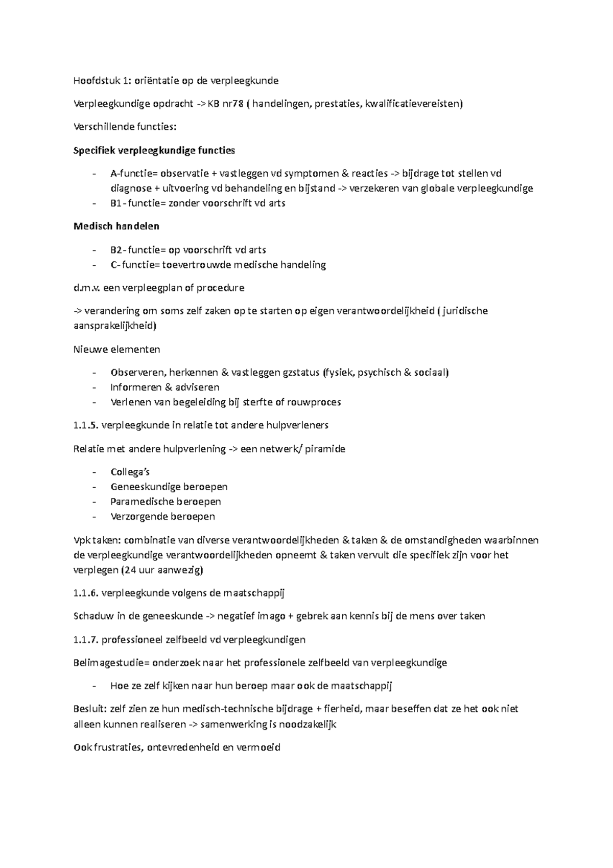 Samenvating Theorie Vd Vpk - Hoofdstuk 1: Oriëntatie Op De ...