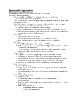 MGT 202 - CH 1 Notes - Management 202 - Chapter 1 Book Notes Management ...