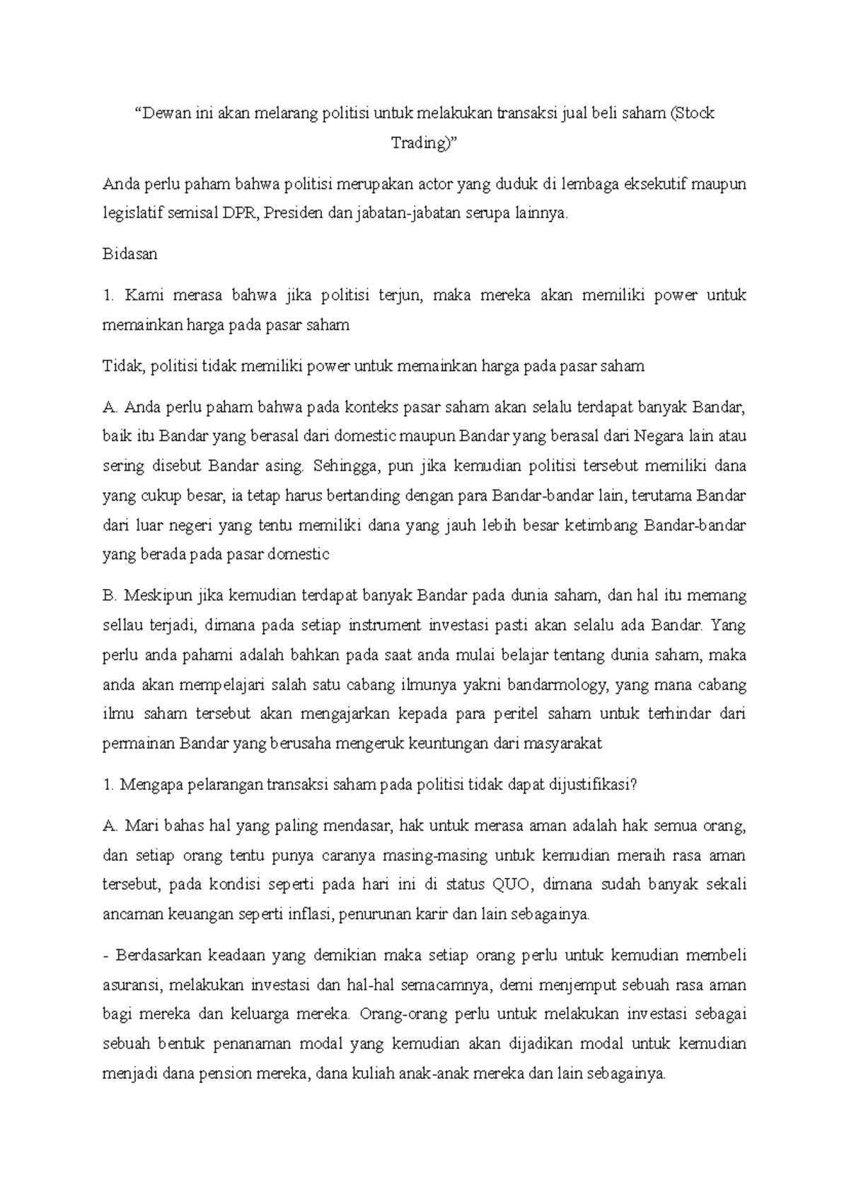 debat jual beli online