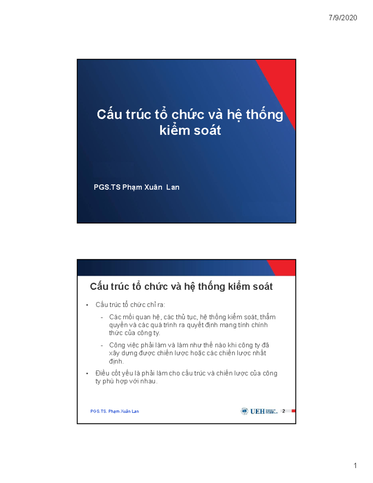 (3) Cau truc to chuc va he thong kiem soat - Cấu trúc tổ chức và hệ ...