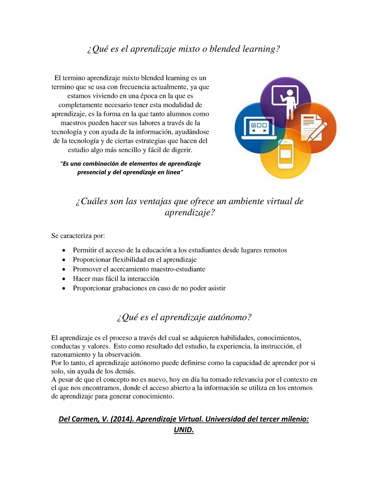 A#7 MCG - El Termino Aprendizaje Mixto Blended Learning Es Un Termino ...