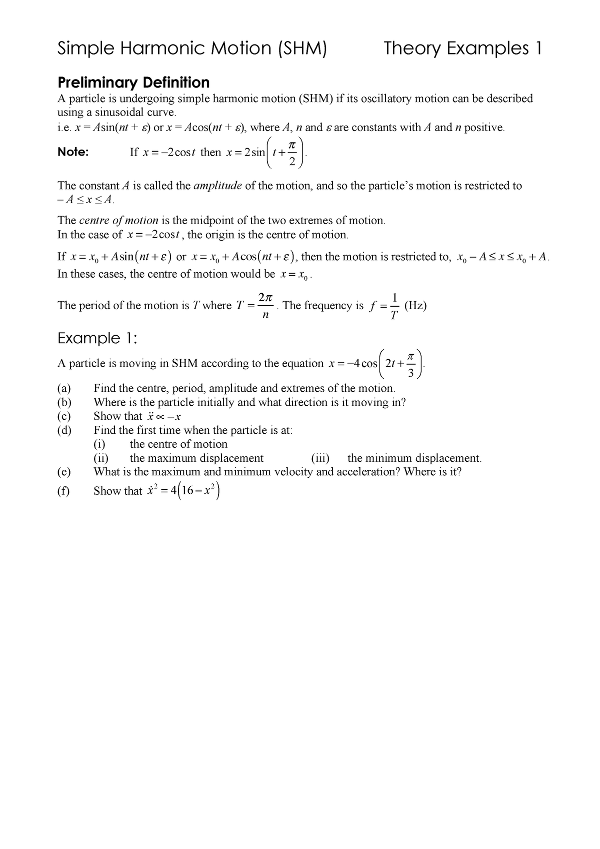 shm-1-theory-examples-1-simple-harmonic-motion-shm-theory-examples