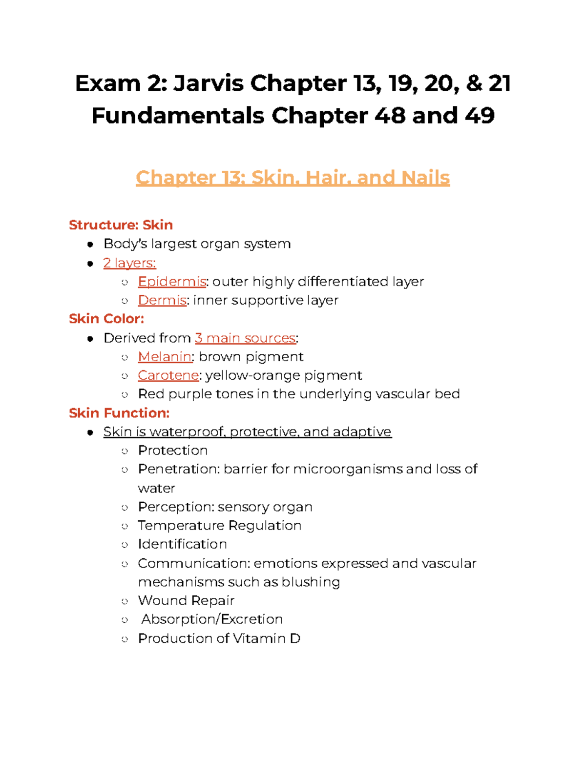 Exam 2- health assessment - Exam 2: Jarvis Chapter 13, 19, 20, & 21 ...