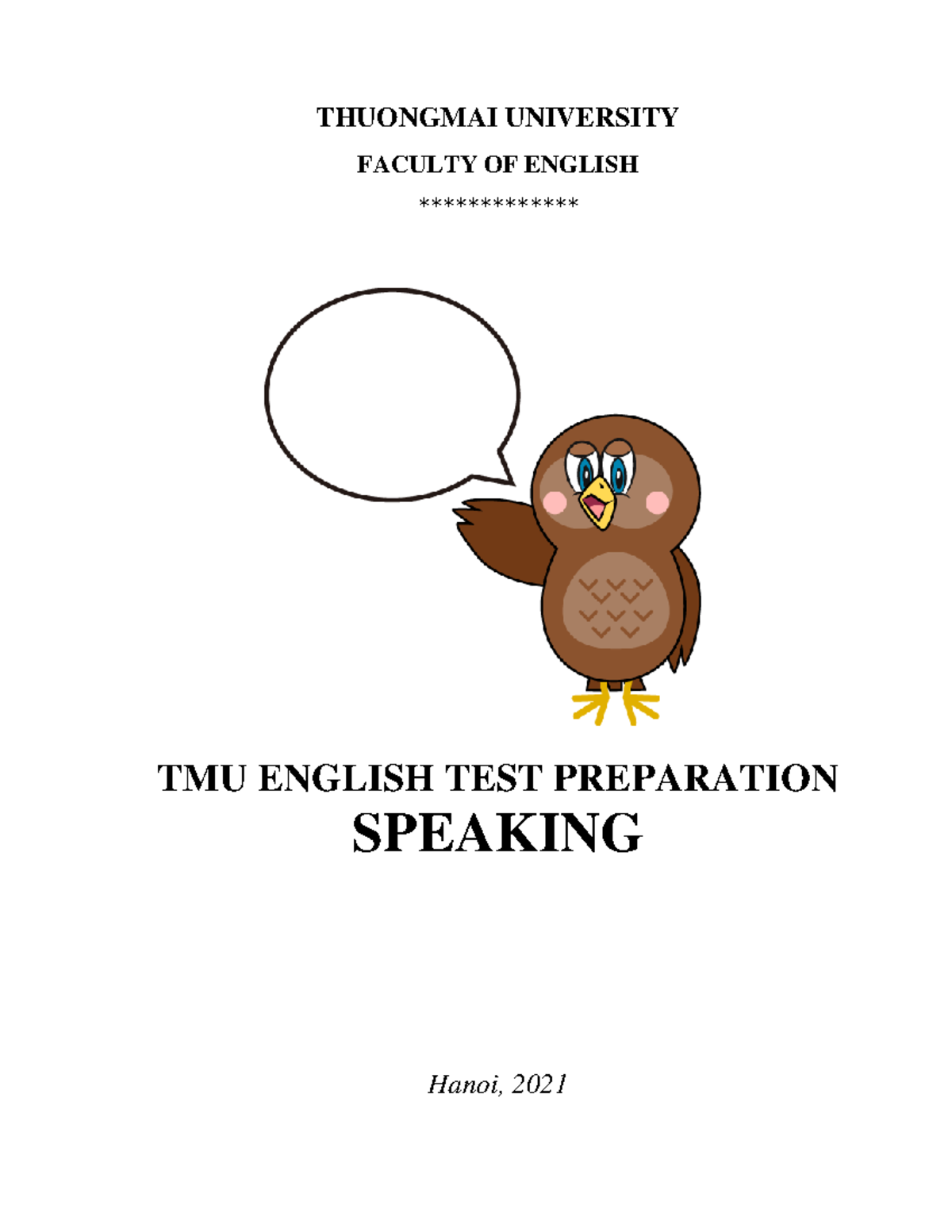 TMU English Test Preparation - Speaking - THUONGMAI UNIVERSITY FACULTY ...