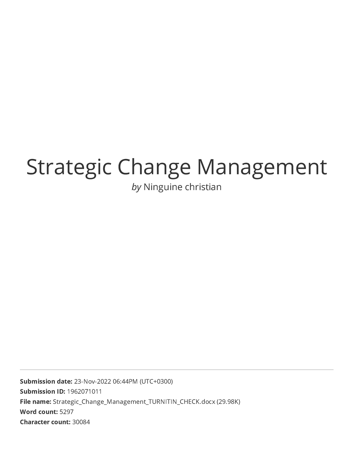 strategic-change-management-strategic-management-studocu