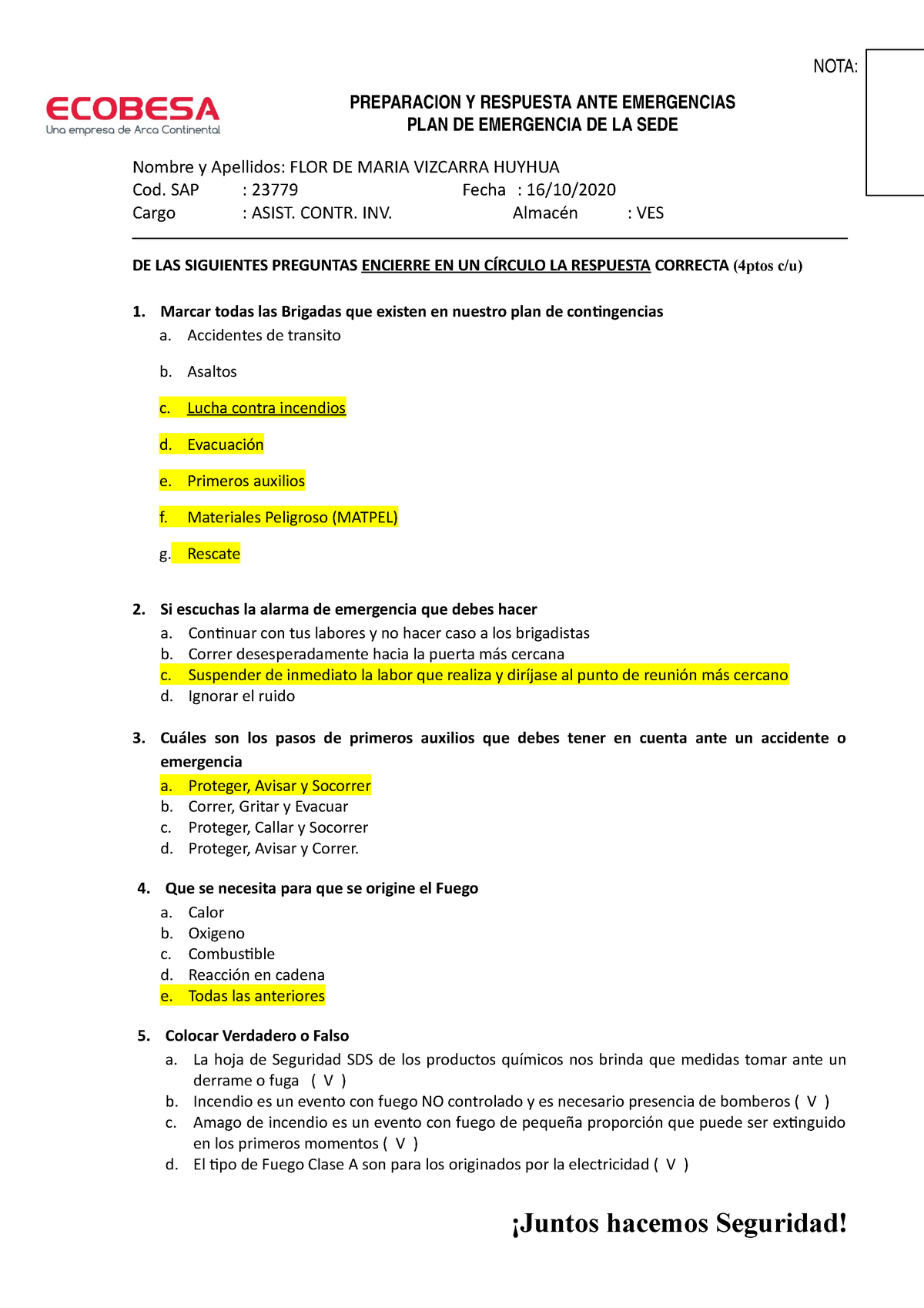 Preparación Ante Emergencia - PREPARACION Y RESPUESTA ANTE EMERGENCIAS ...