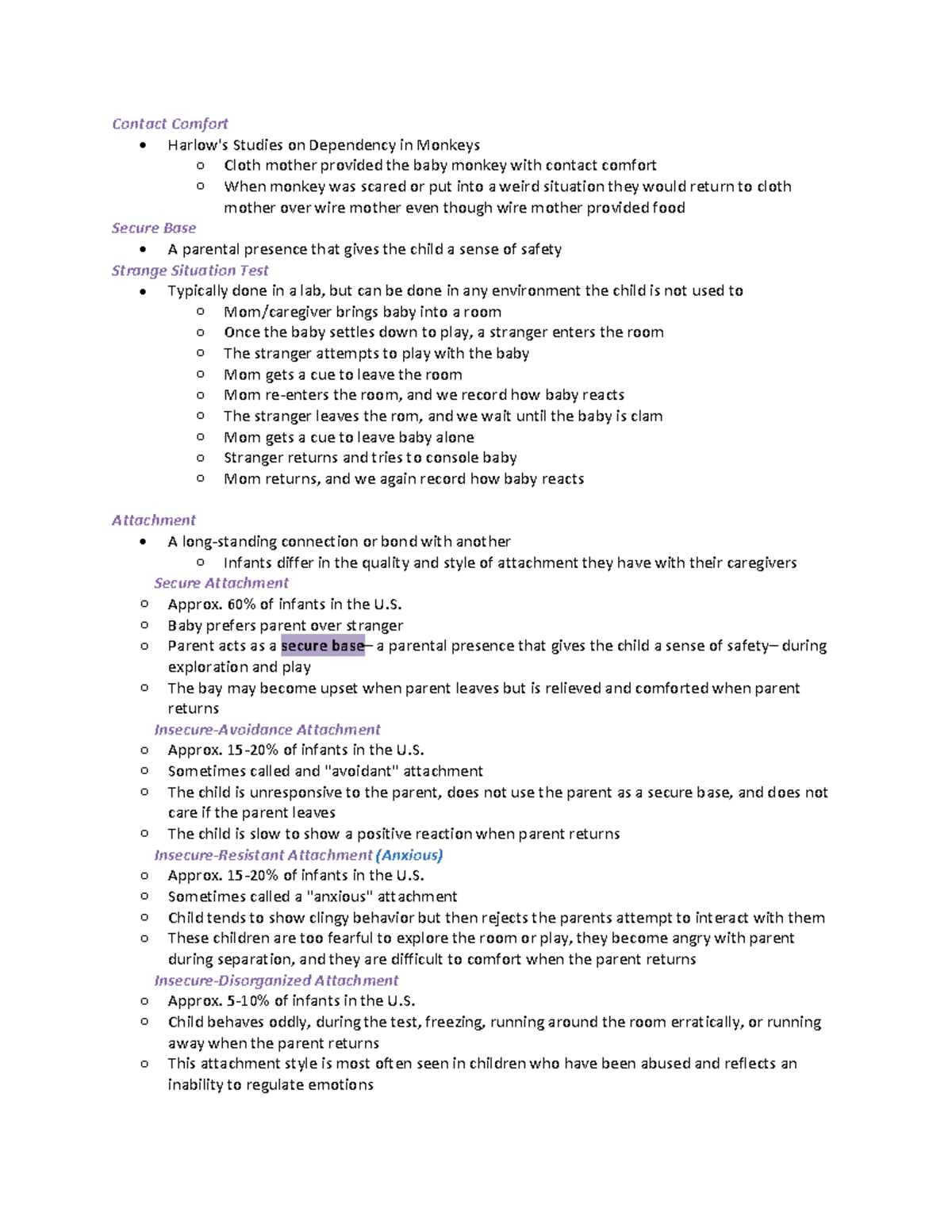 Module 2 - Beginning Development - Contact Comfort • Harlow's Studies ...