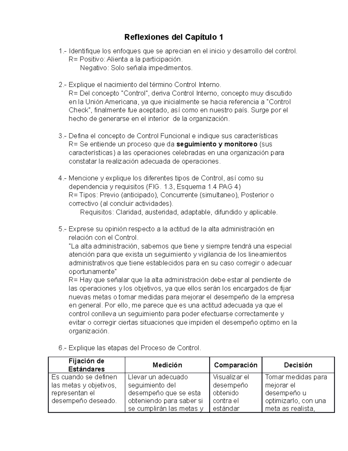 Control-Interno-Capitulo-1 reflexiones - Reflexiones del Capítulo 1 1 ...