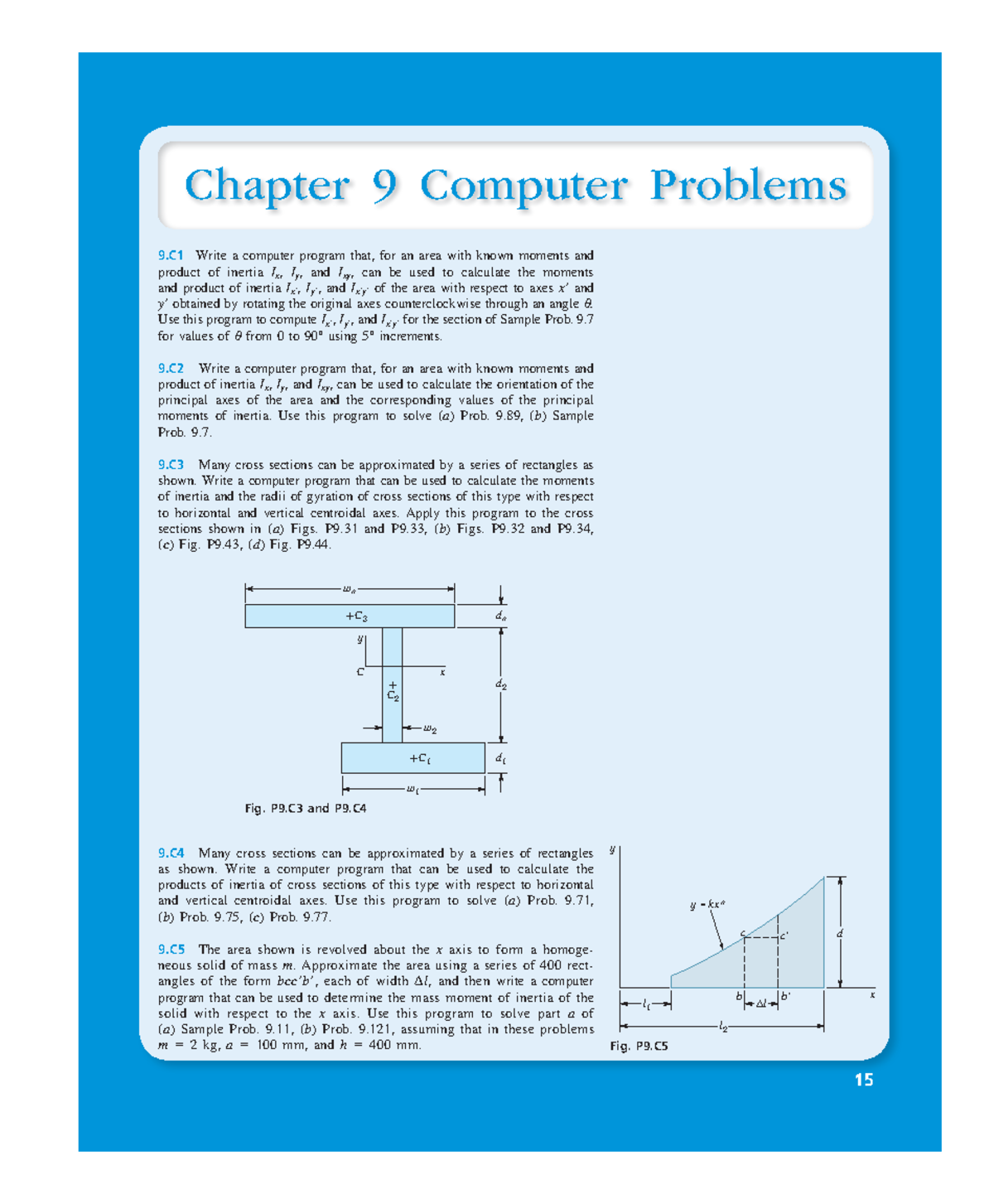 Bee87302 Computer Problem CH9 - 15 Chapter 9 Computer Problems 9 Write ...