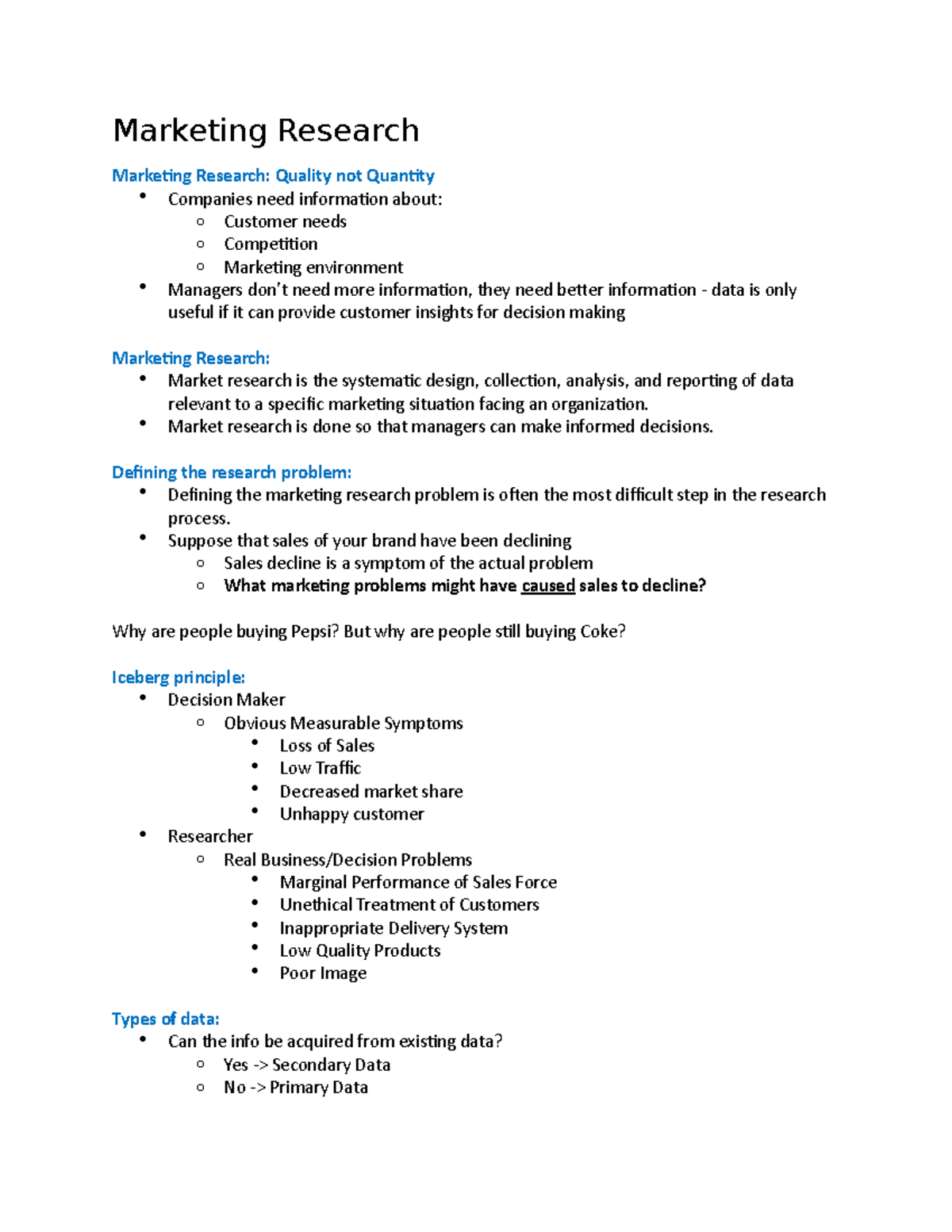 Marketing Research - Prof. was Suh Yeon Kim - Marketing Research ...