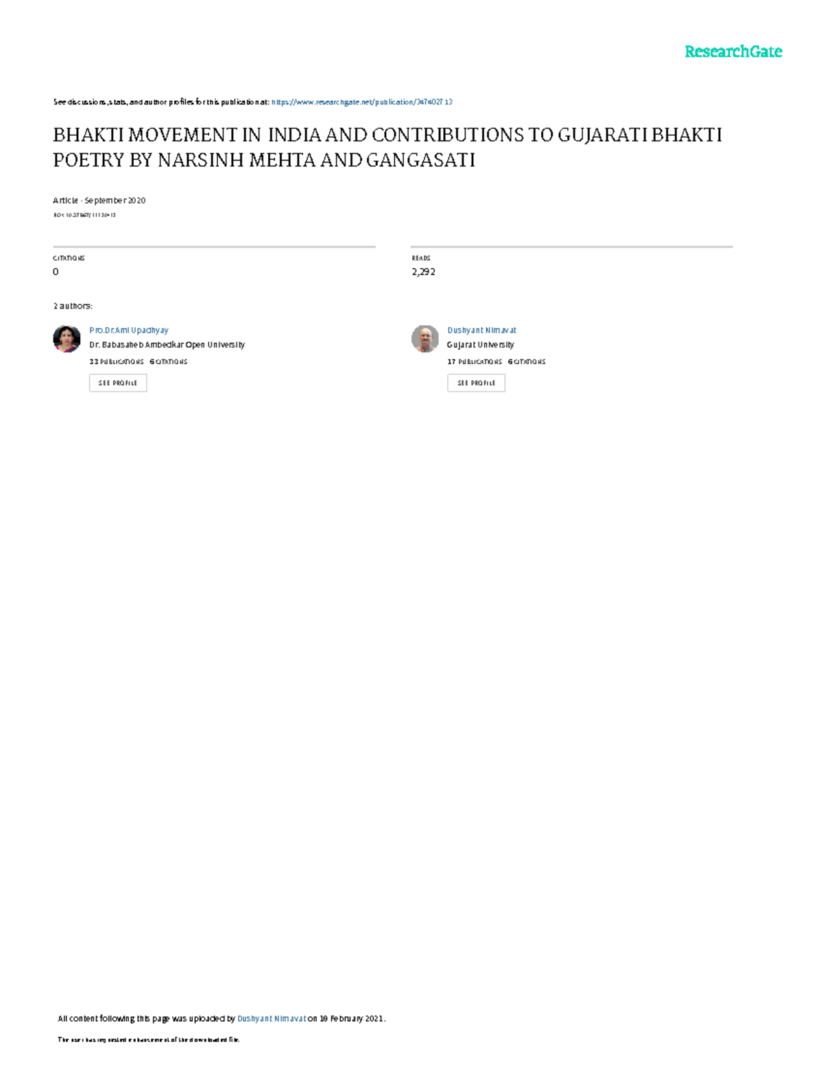 Bhakti Movement IN India AND Contributions TO GUJA - See discussions ...