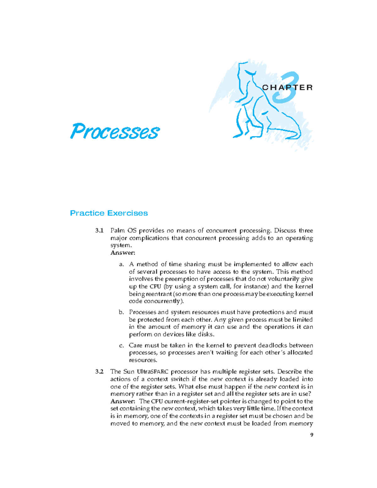 3-web - operting system - 3 C H A P T E R Processes Practice Exercises ...