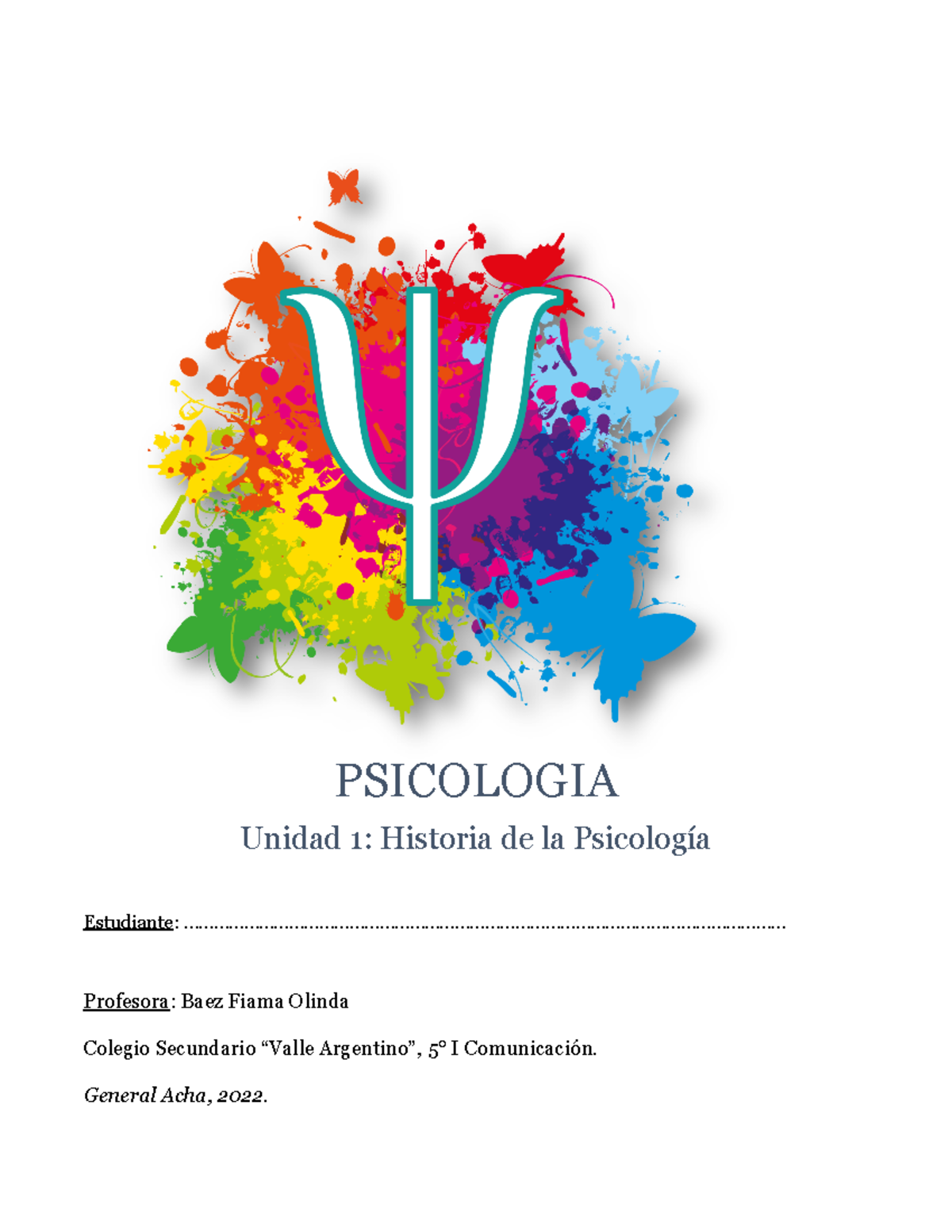 Psicologia Unidad 1 - PSICOLOGIA Unidad 1: Historia De La PsicologÌa ...