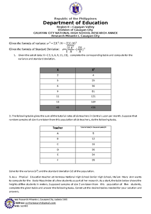Ilide - NONE - Business Math Quarter 1 – Module 4 : Identifying the ...