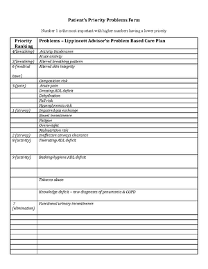Subjective and Objective Data Clinical Assignment - Definitions ...