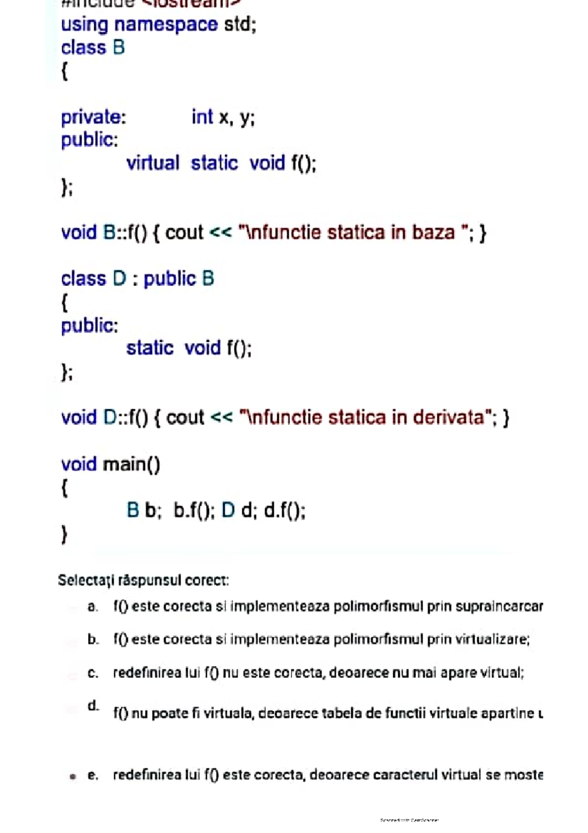 Test1-poo Grile Multe - Programare Orientată Obiect Object-Oriented ...