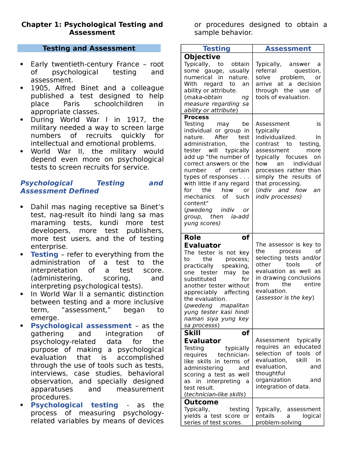 psychological-assessment-chapter-1-chapter-1-psychological-testing