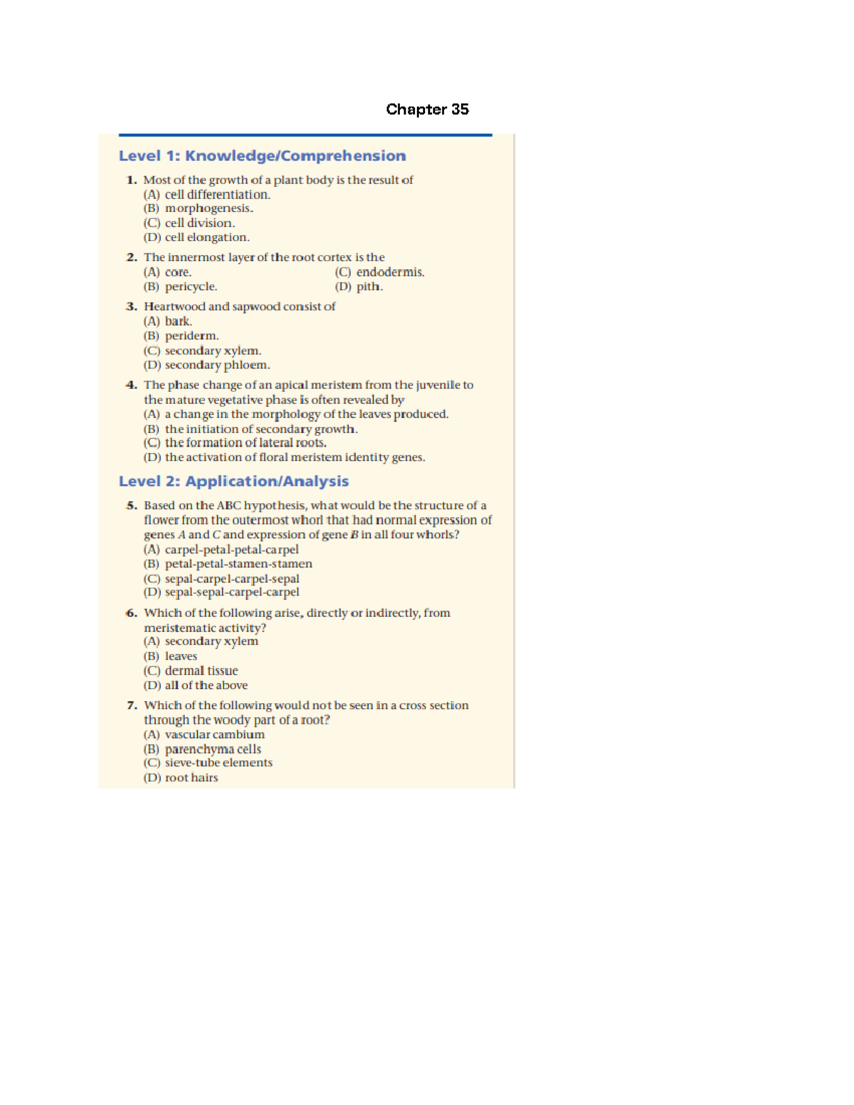 Chapter 35 practice questions - Chapter Based on summary of the book ...