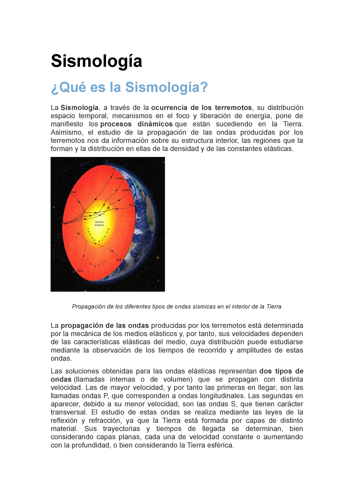 Sismología edsrgdb Sismología Qué es la Sismología La Sismología a través de la