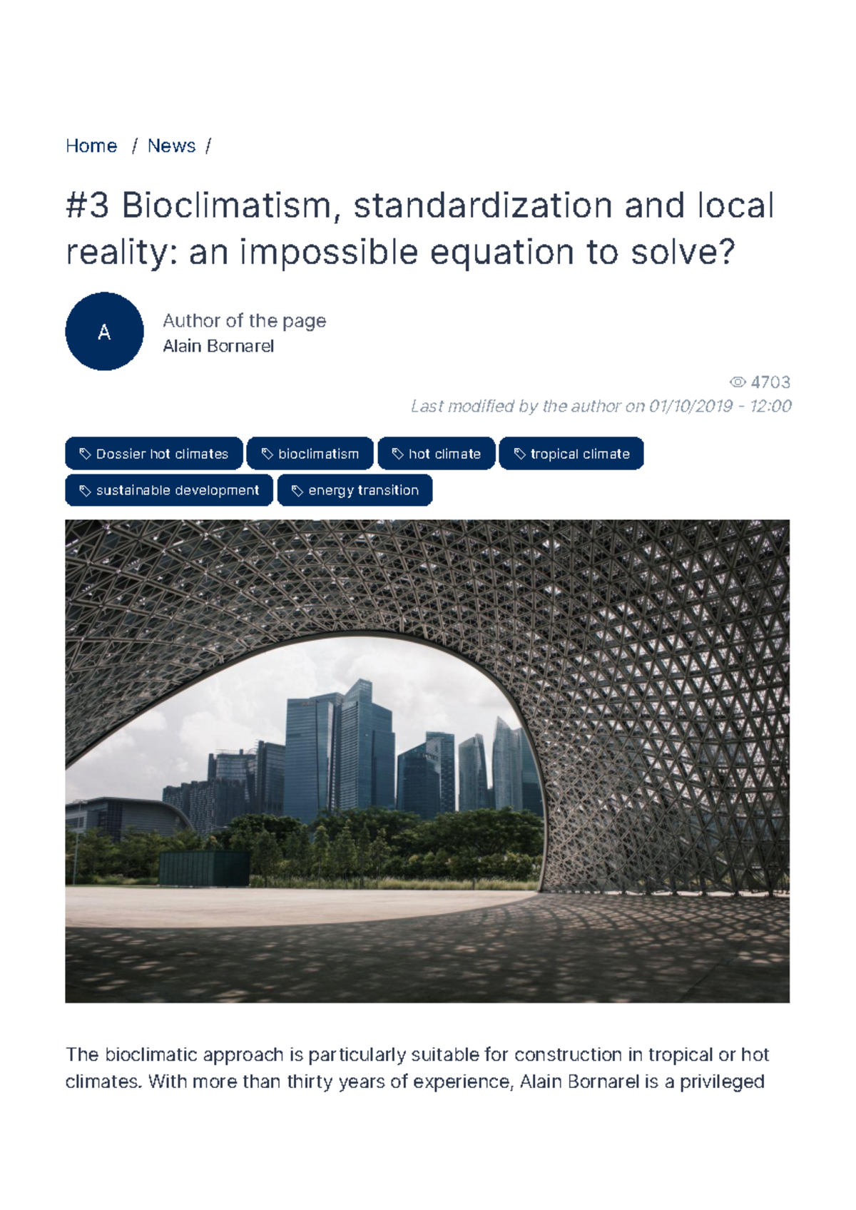  3 bioclimatism standardization and local reality an impossible