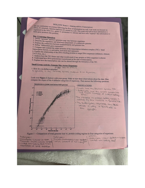 Bio 230W week 4 - notes - BIOL 230W - Studocu